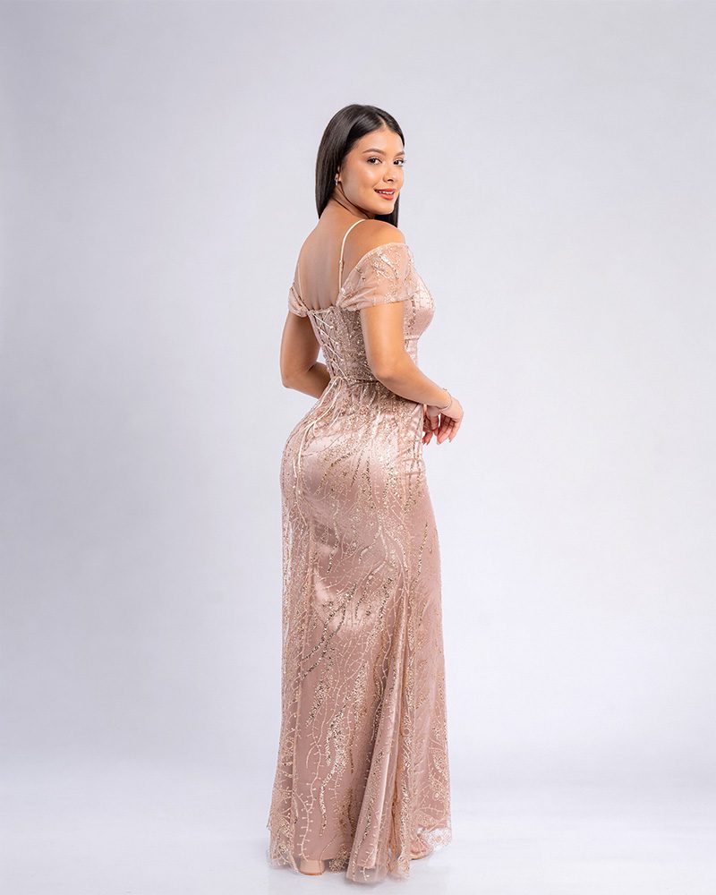 Vestido Ginevra – Colección Antonella – Beige