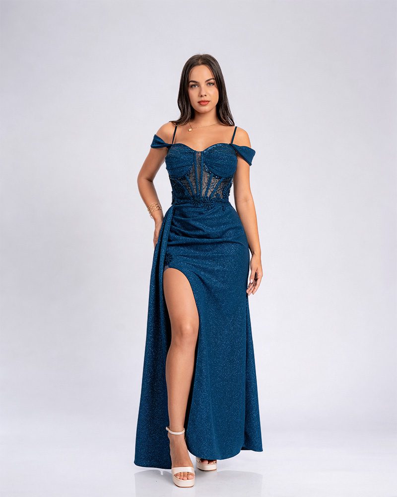 Vestido Antonella – Colección Antonella – Cobalto