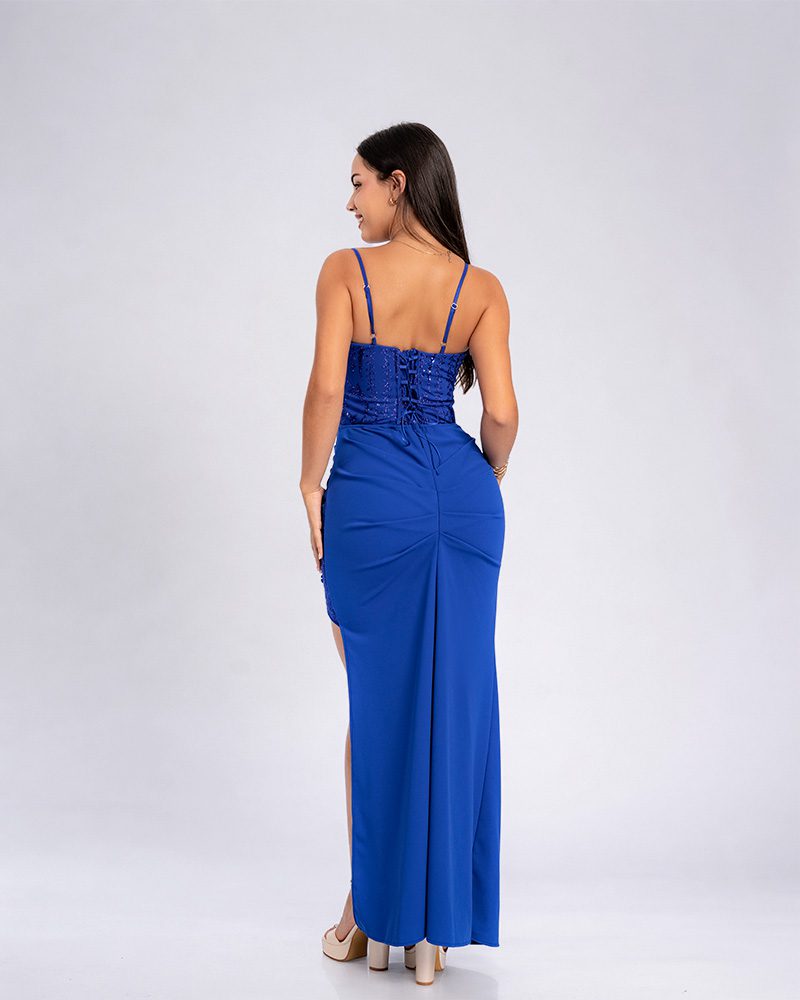 Vestido Gema – Colección Antonella – Azulino