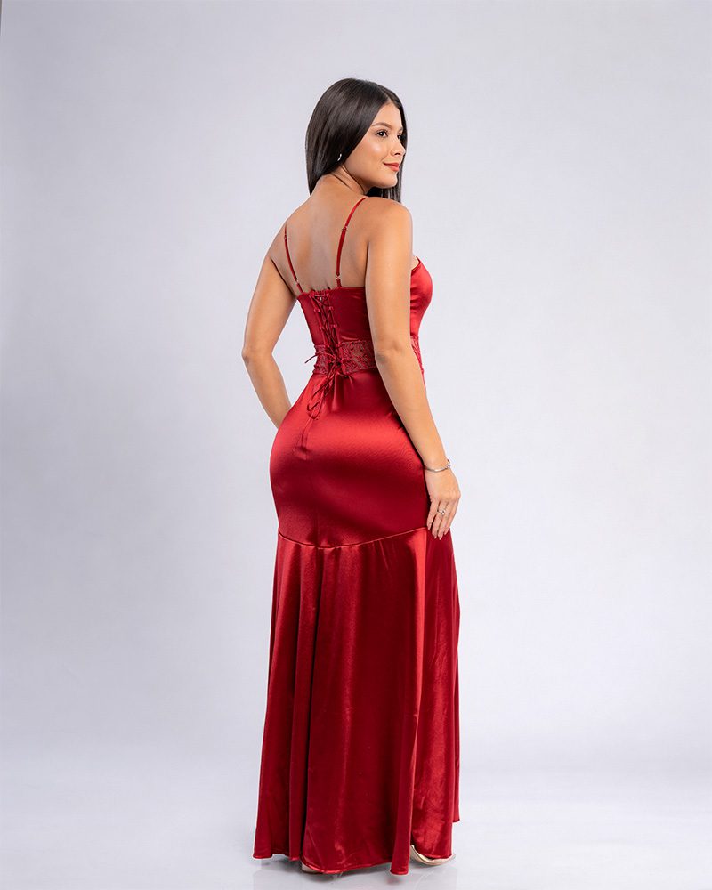 Vestido Astrid – Colección Antonella – Rojo