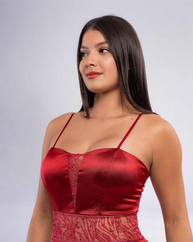 Vestido Astrid – Colección Antonella – Rojo