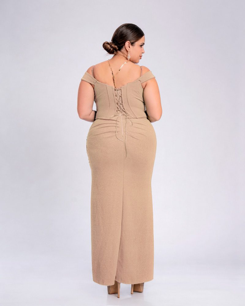 Vestido Aura – Colección Antonella – Beige