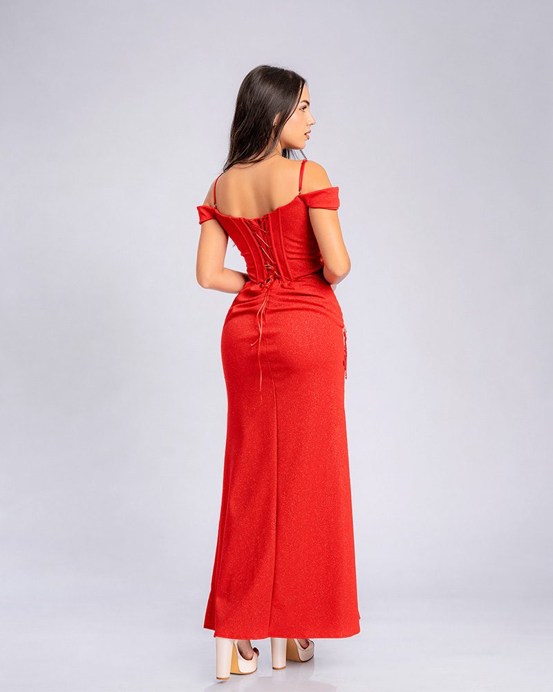 Vestido Aura – Colección Antonella – Rojo