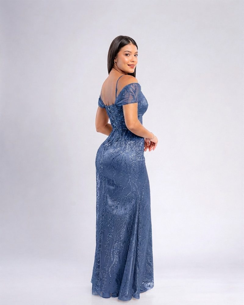 Vestido Ginevra – Colección Antonella – Acero