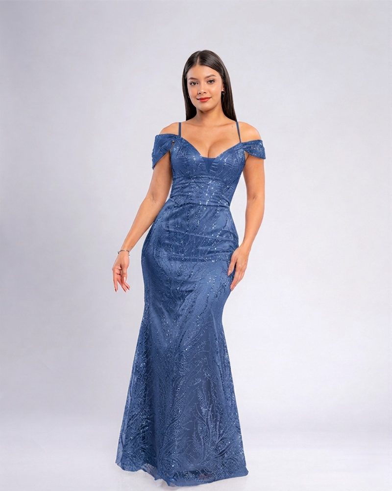 Vestido Ginevra – Colección Antonella – Acero