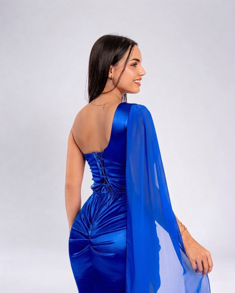 Vestido Griselda – Colección Antonella – Azulino