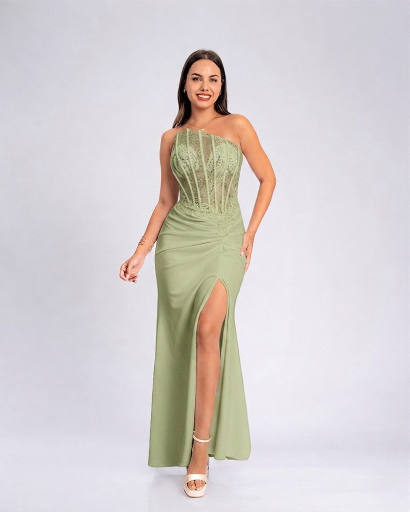 Vestido Hada – Colección Antonella – Olivo