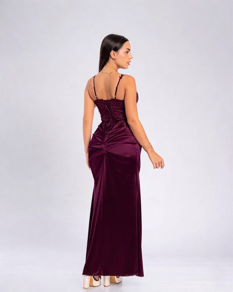 Vestido Julieta – Colección Antonella – Guinda