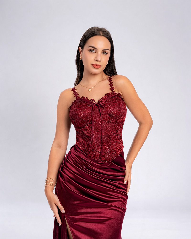 Vestido Julieta – Colección Antonella – Vino