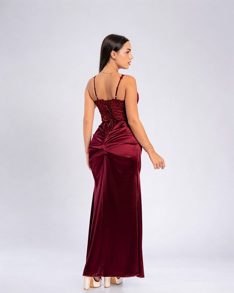 Vestido Julieta – Colección Antonella – Vino