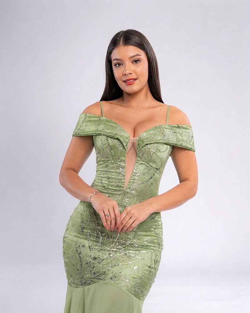 Vestido Khaterina – Colección Antonella – Olivo