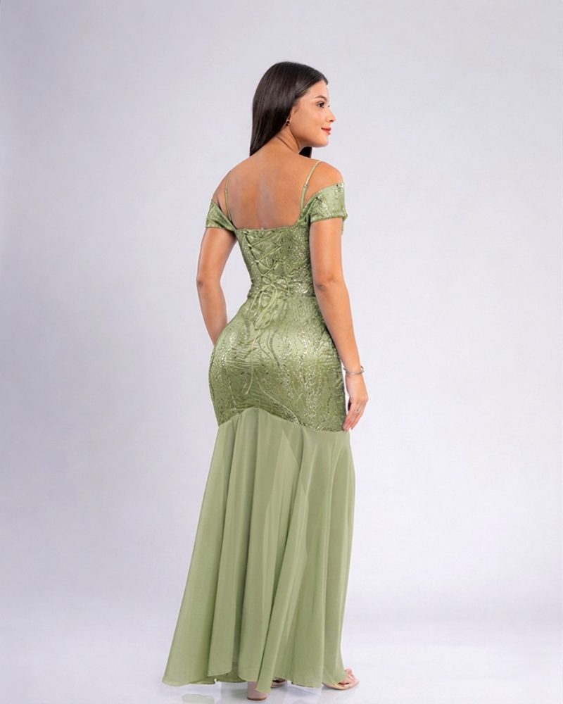 Vestido Khaterina – Colección Antonella – Olivo
