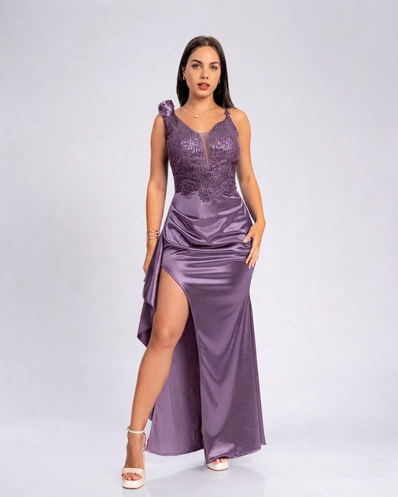 Vestido Leila – Colección Antonella – Malva
