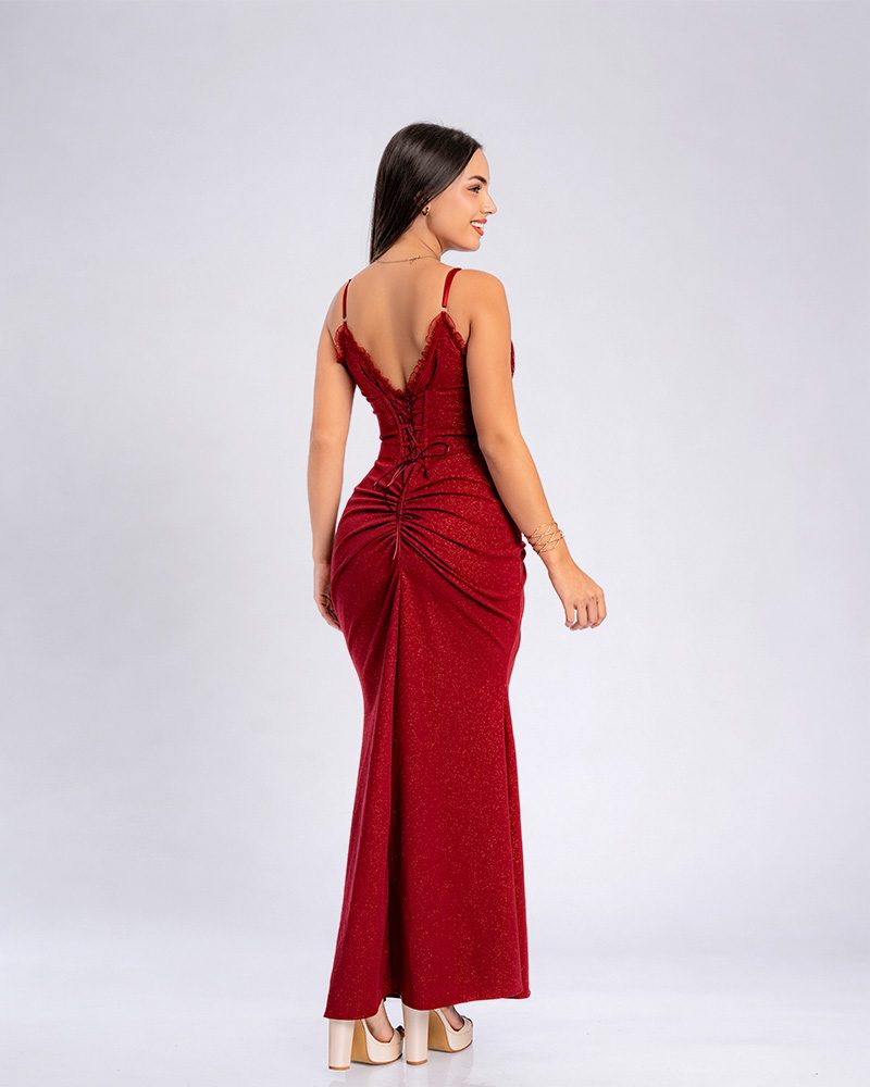 Vestido Madeleine – Colección Antonella – Vino