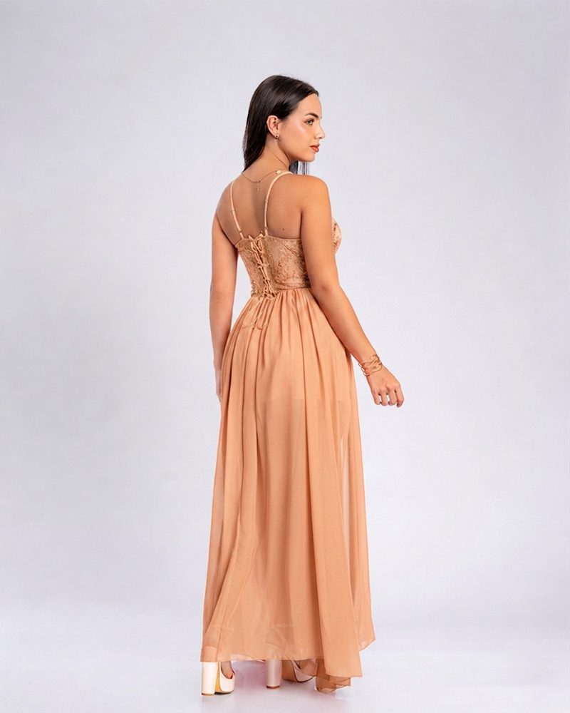 Vestido Silvana – Colección Antonella – Beige