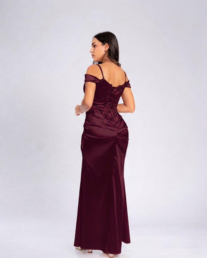 Vestido Sophie – Colección Antonella – Guinda