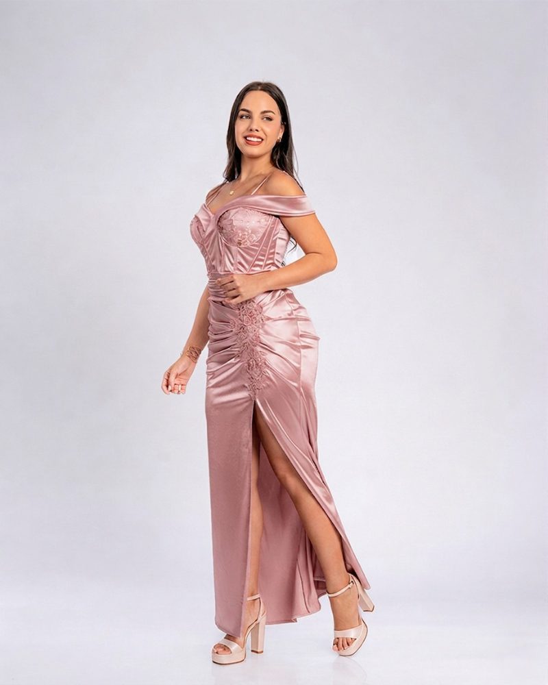 Vestido Sophie – Colección Antonella – Palo Rosa