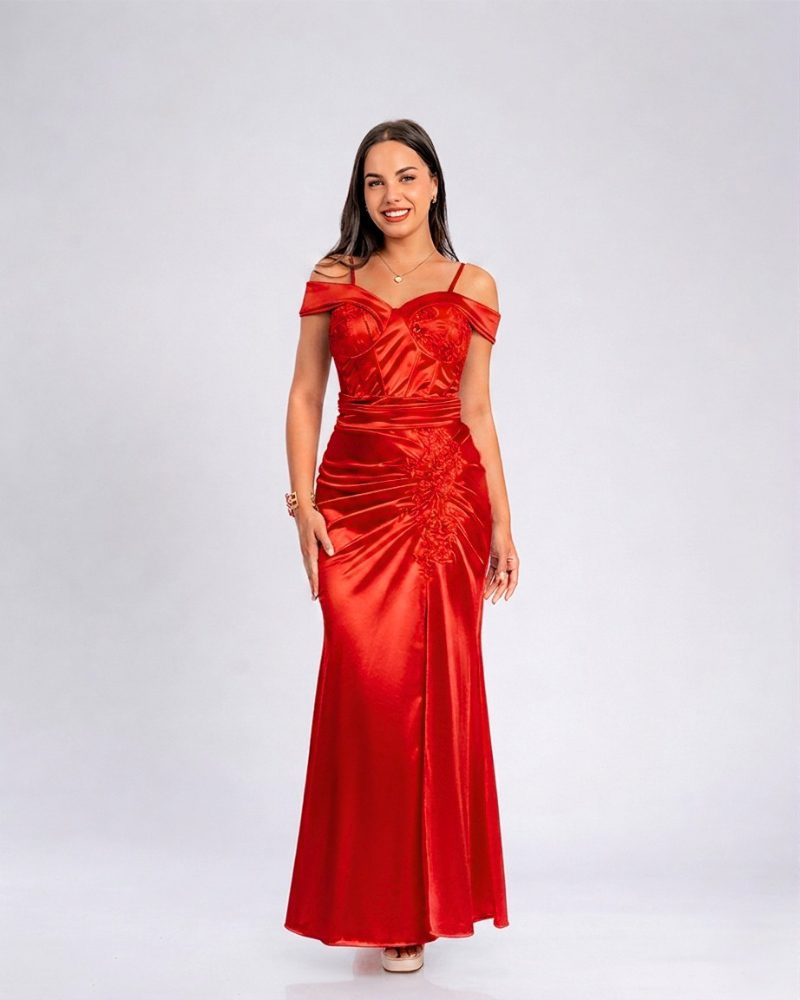 Vestido Sophie – Colección Antonella – Rojo