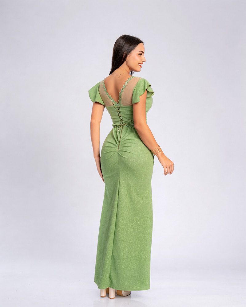 Vestido Virguinia – Colección Antonella – Olivo