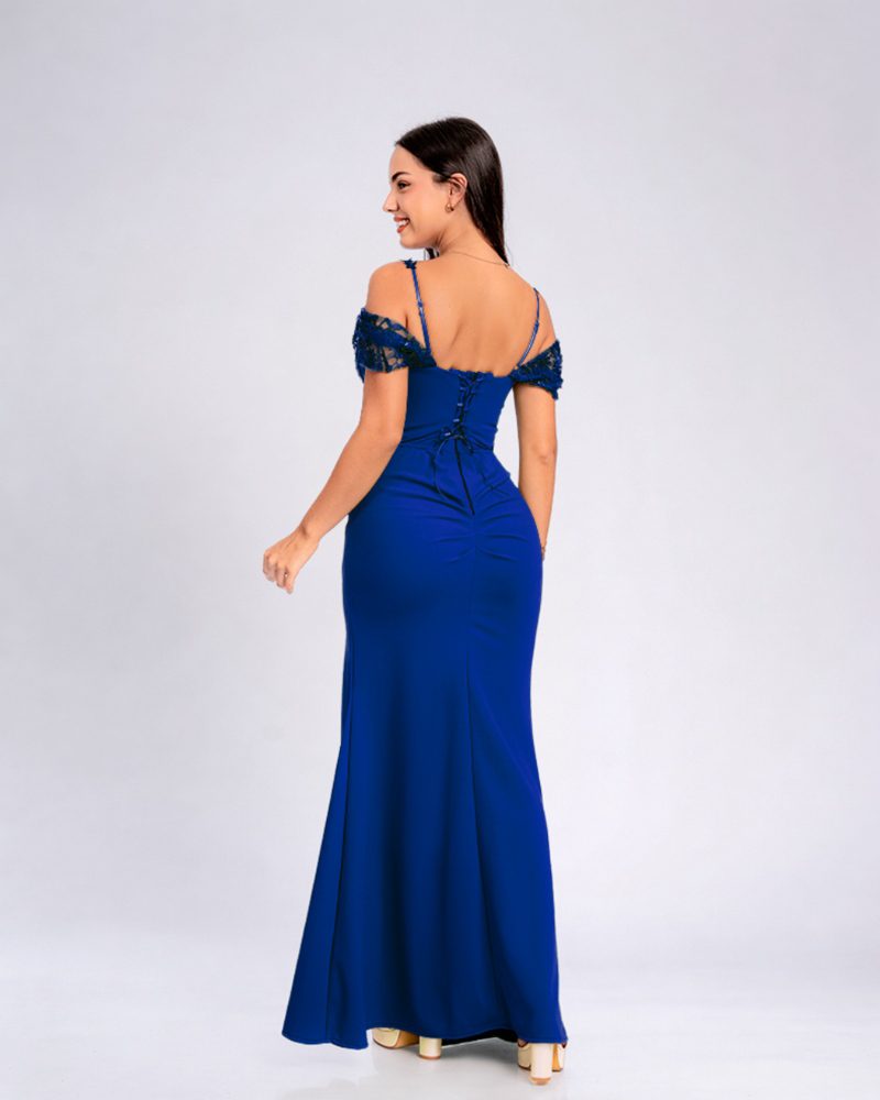 Vestido Alana – Colección Antonella – Azulino