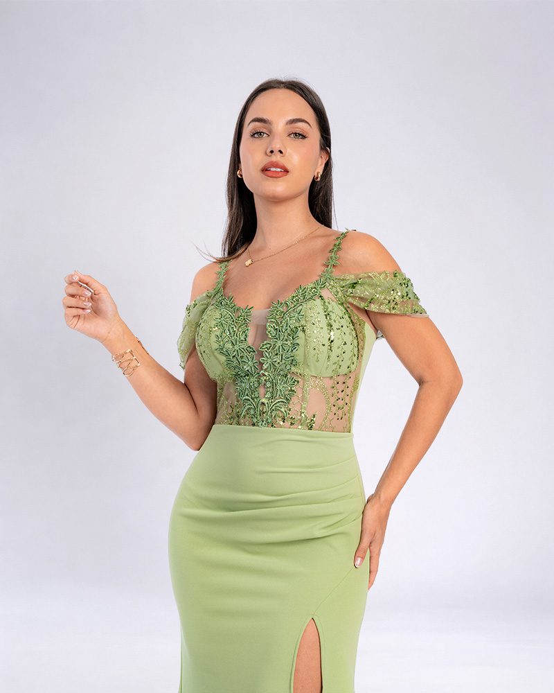 Vestido Alana – Colección Antonella – Olivo