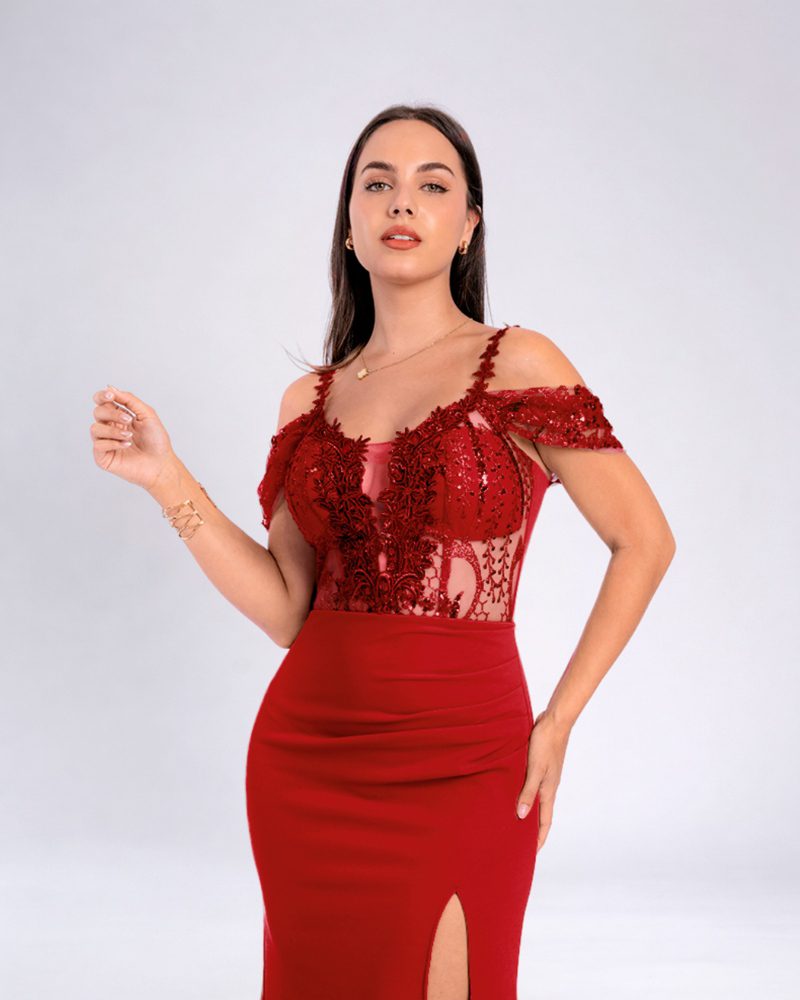Vestido Alana – Colección Antonella – Rojo