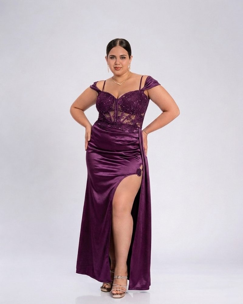 Vestido Antonella – Colección Antonella – Guinda