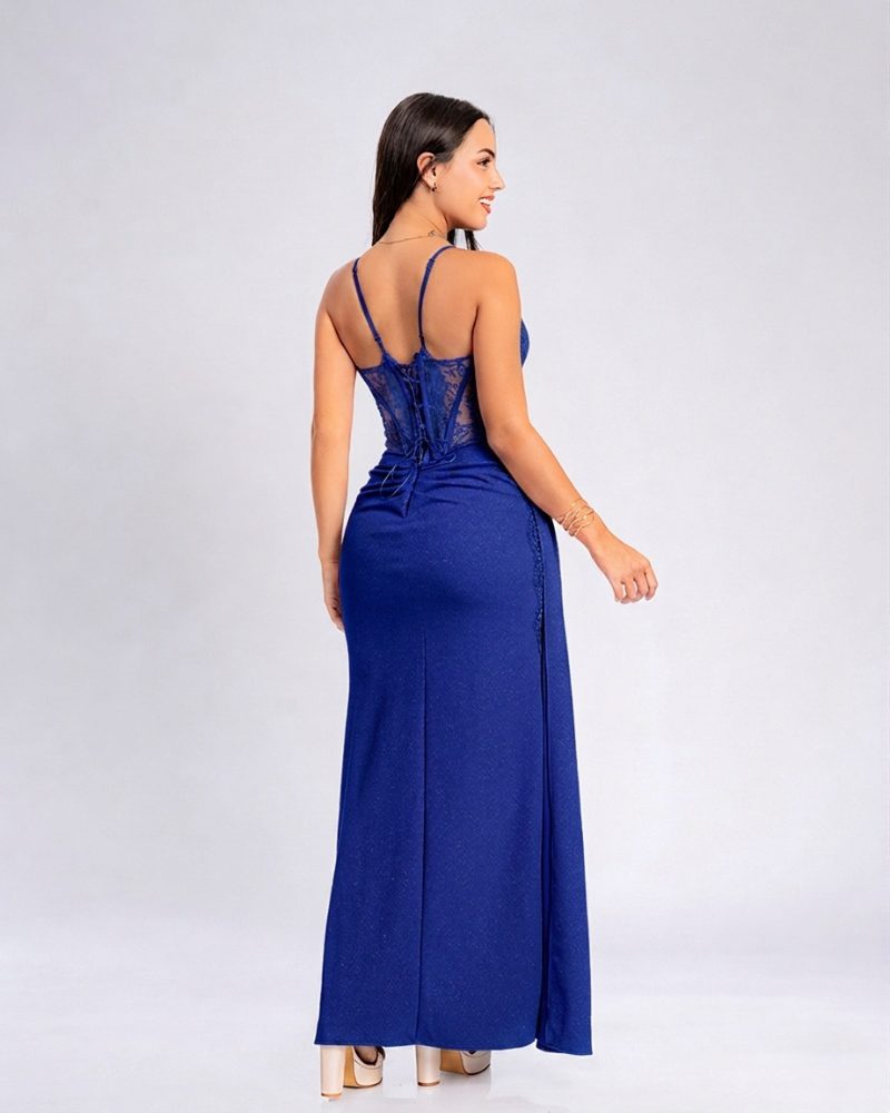 Vestido Belle – Colección Antonella – Azulino