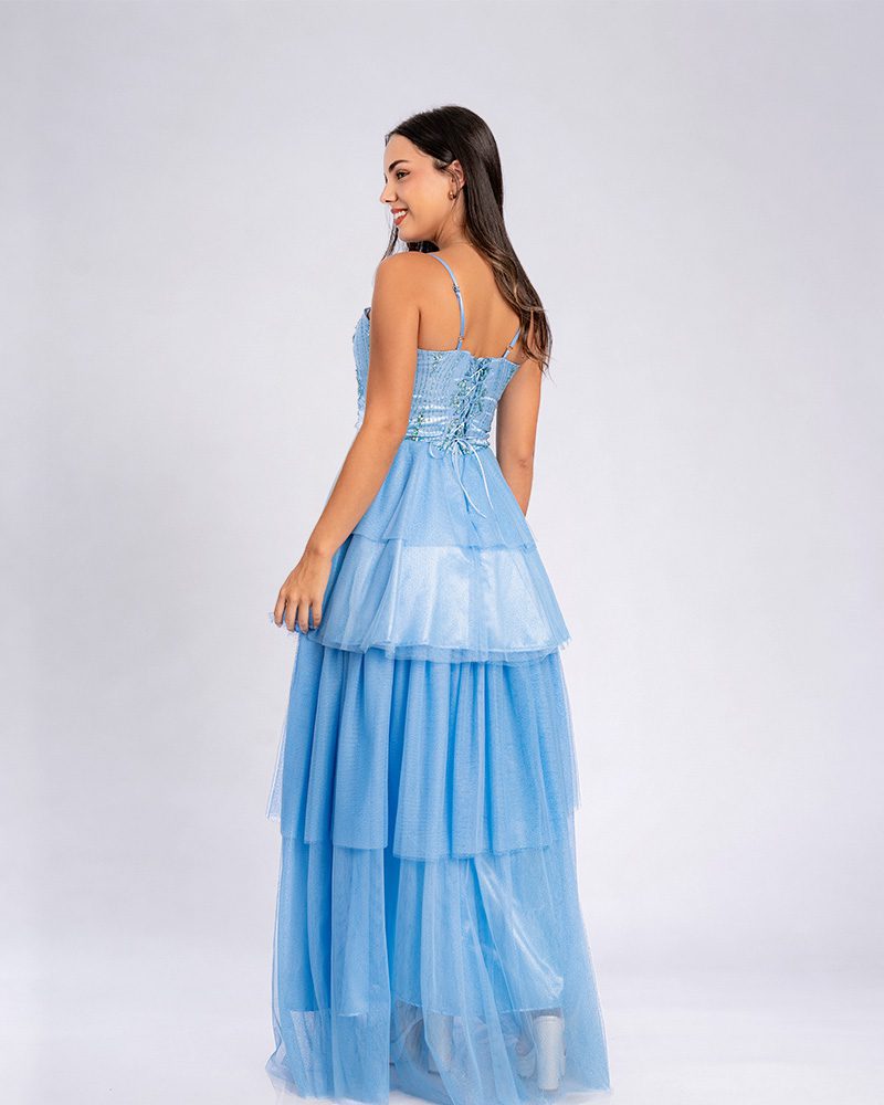 Vestido Blue Bella – Colección Antonella – Celeste
