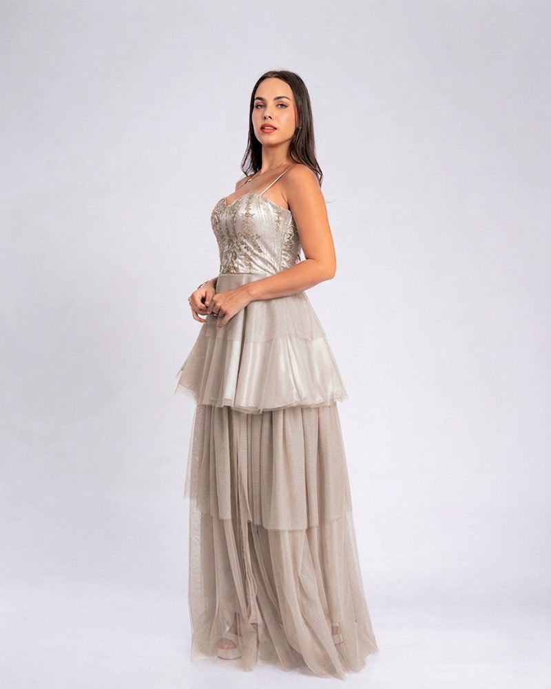 Vestido Blue Bella – Colección Antonella – Nude