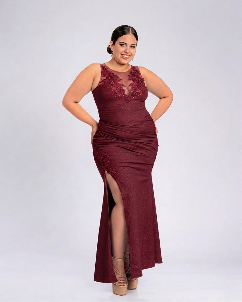 Vestido Cristin – Colección Antonella – Vino