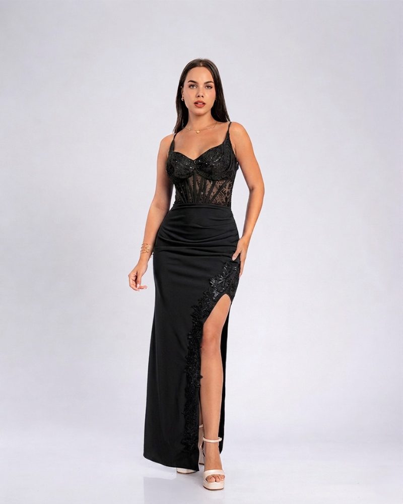 Vestido Gema – Colección Antonella – Negro