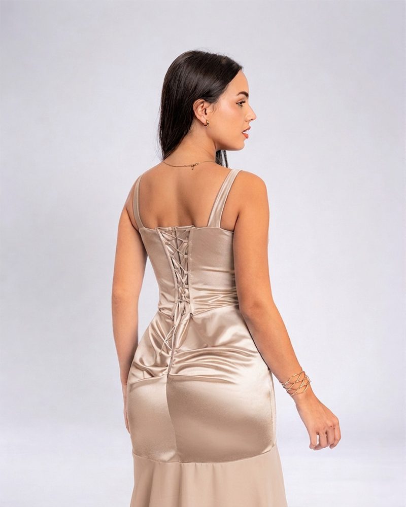 Vestido Isabella – Colección Antonella – Beige