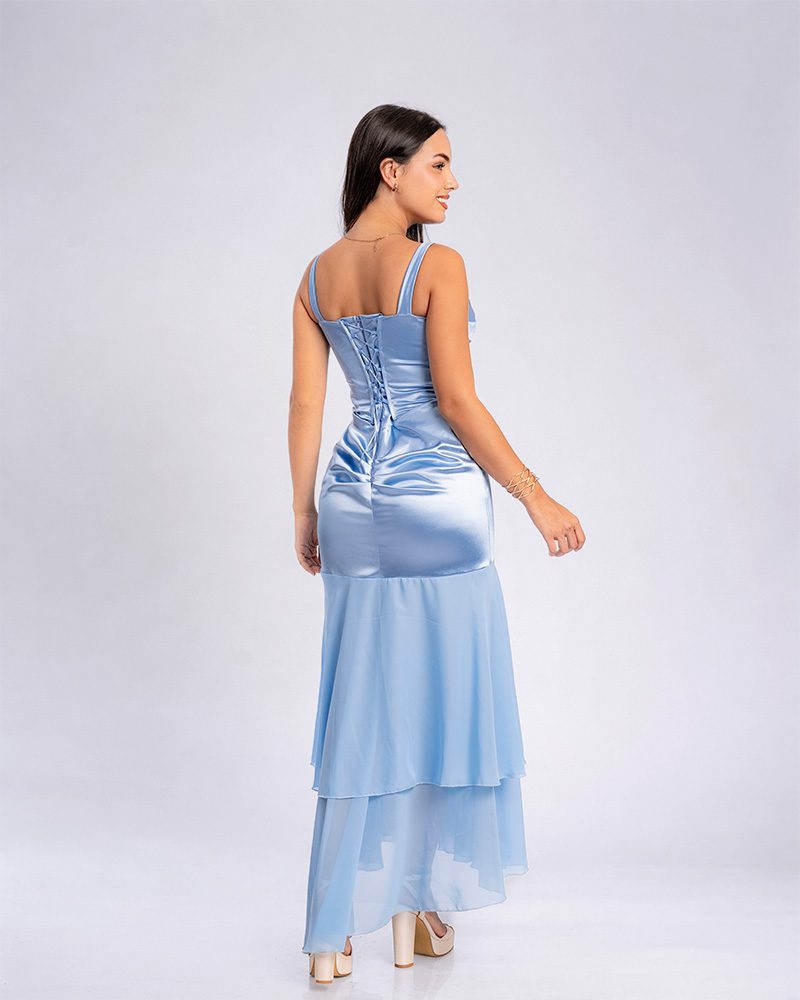 Vestido Isabella – Colección Antonella – Celeste