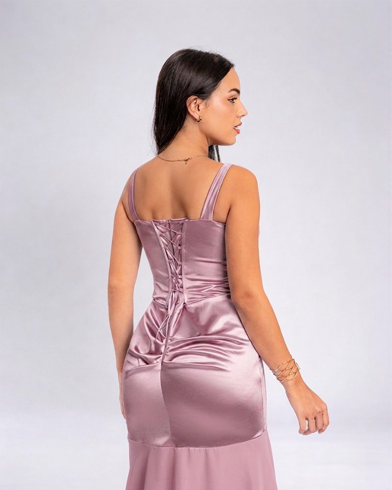 Vestido Isabella – Colección Antonella – Palo Rosa