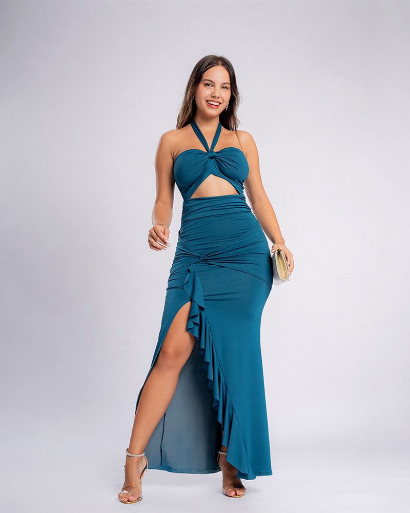 Vestido Leya – Cobalto