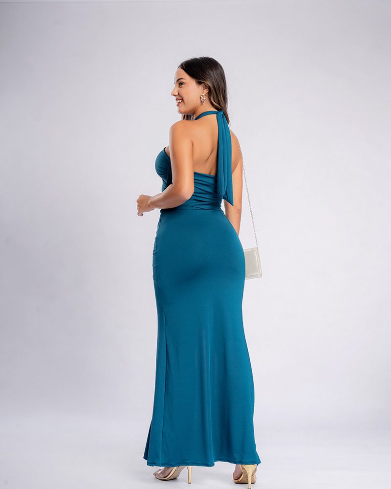 Vestido Leya – Cobalto