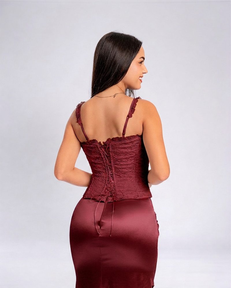 Vestido Luna – Colección Antonella – Vino
